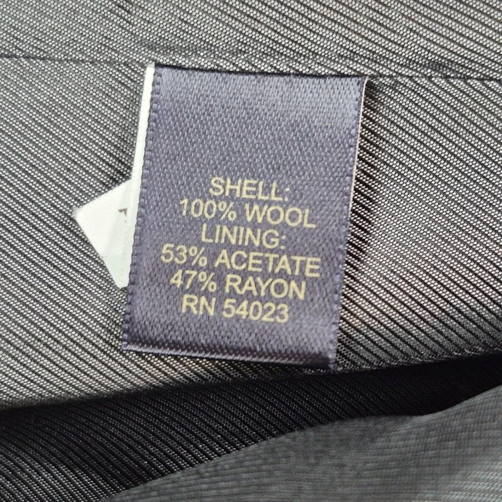 Banana Republic Suit Men 40R Gray Lanificio Cerruti Wool Modern Fit 33x32